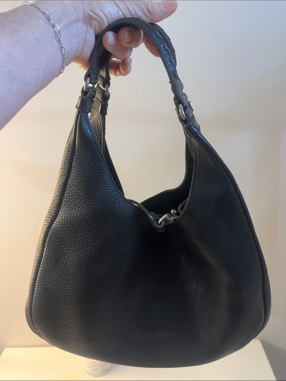 Bottega Veneta Hobo thick black leather shw
